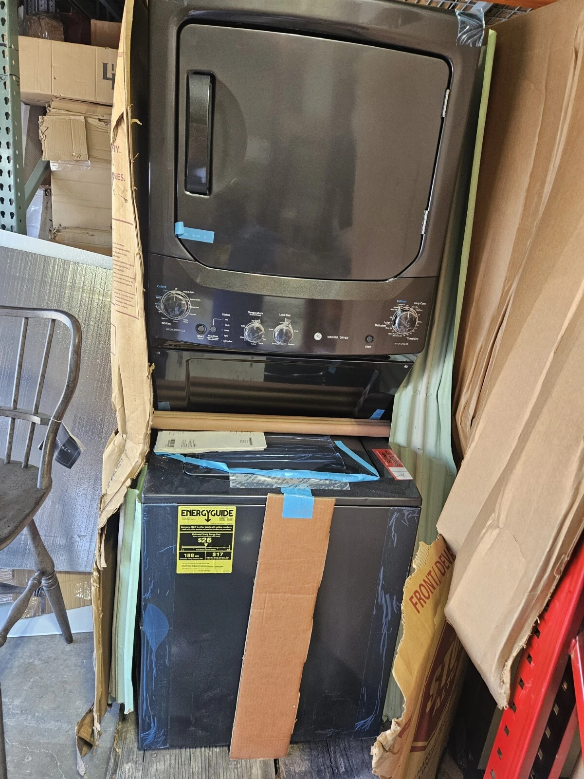 GE Spacemaker GUD27ESPMDG 27 Inch Electric Laundry